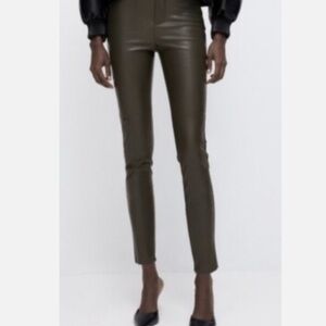 Zara Olive Green Women's Skinny Pants size L
